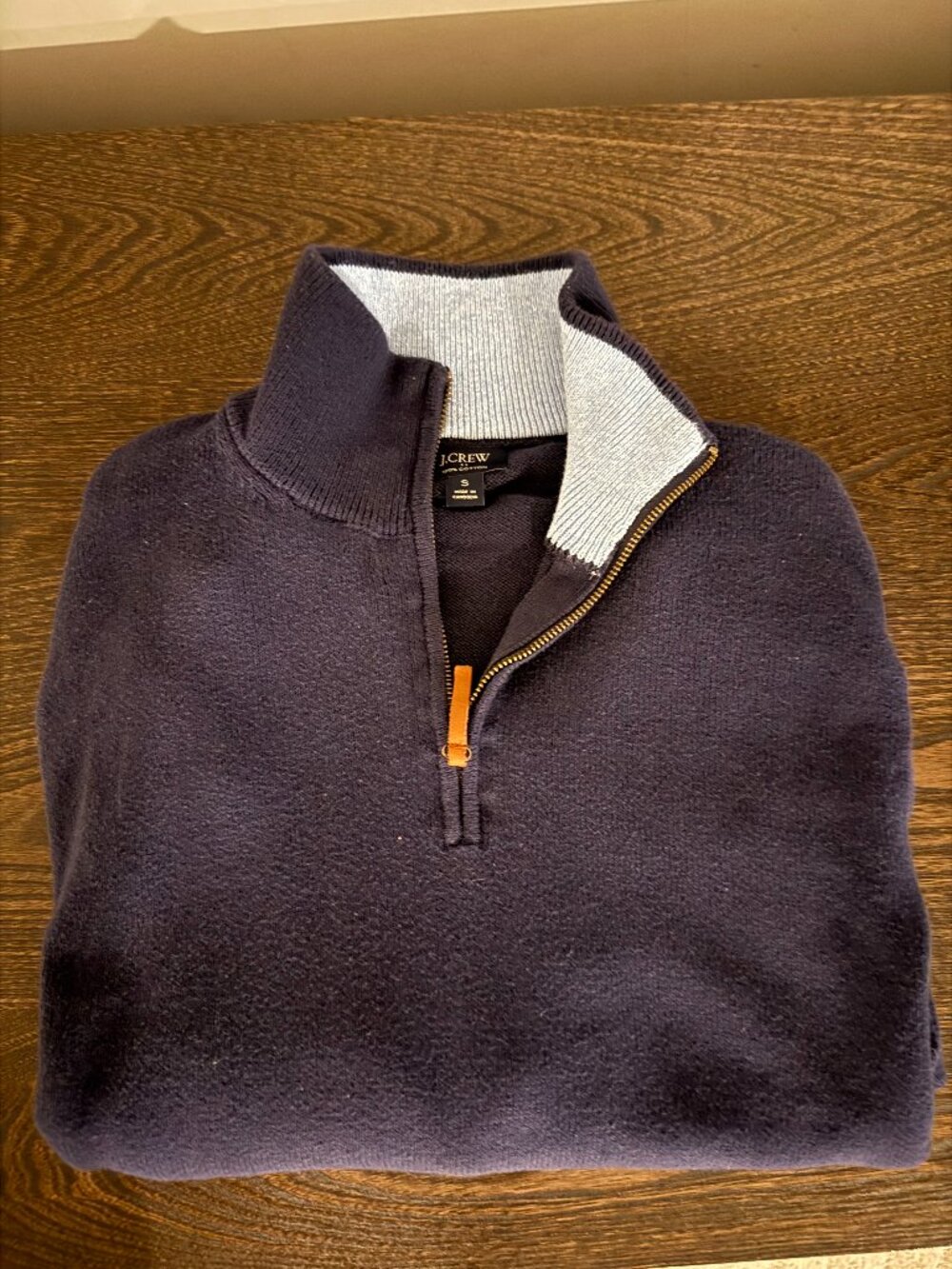J.Crew navy men's quarter zip